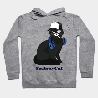 Techno Cat - Catsondrugs.com - Techno Party Ibiza Rave Dance Underground Festival Spring Break  Berlin Good Vibes Trance Dance technofashion technomusic housemusic Hoodie